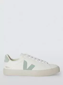 Кожаные кроссовки campo VEJA, цвет White Matcha