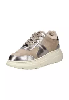 Кожаные кроссовки Caprice, серо-коричневый