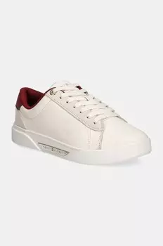 Кожаные кроссовки CHIC COURT SNEAKER Tommy Hilfiger, бежевый