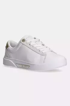Кожаные кроссовки CHIC COURT SNEAKER Tommy Hilfiger, белый