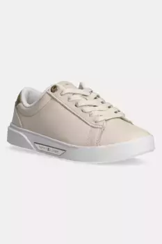 Кожаные кроссовки CHIC COURT SNEAKER Tommy Hilfiger, бежевый