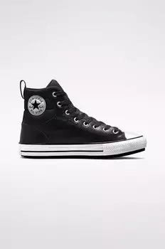 Кожаные кроссовки Chuck Taylor All Star Berkshire Converse, черный