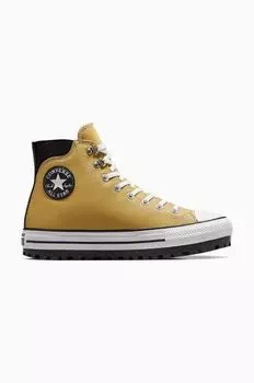 Кожаные кроссовки Chuck Taylor All Star City Trek Converse, желтый