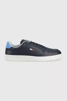 Кожаные кроссовки City Leather Cupsole Tommy Jeans, темно-синий