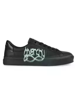 Кожаные кроссовки City Sport с принтом бесконечности Givenchy, черный
