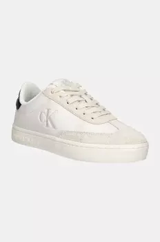 Кожаные кроссовки CLASSIC CUPSOLE LOW MG MIX Calvin Klein Jeans, белый