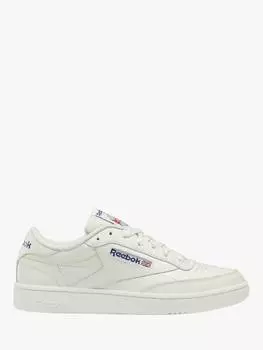 Кожаные кроссовки club c 85 Reebok, цвет Chalk/Blue