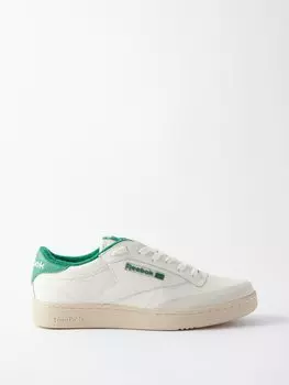 Кожаные кроссовки club c Reebok, белый