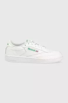 Кожаные кроссовки CLUB C Reebok, белый