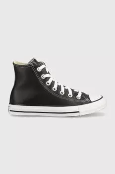 Кожаные кроссовки Converse, черный