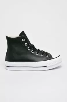 Кожаные кроссовки Converse, черный