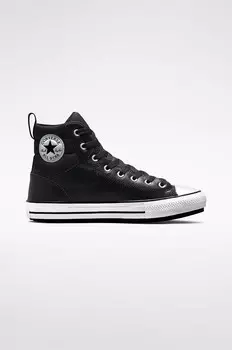 Кожаные кроссовки Converse, черный