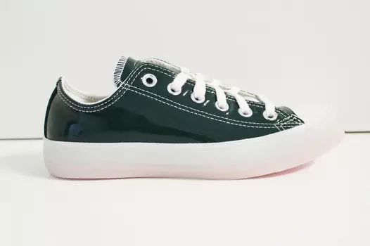Кожаные кроссовки Converse Chuck Taylor All Star OX Deep Emerald, изумруд