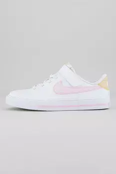 Кожаные кроссовки Court Legacy на липучке Nike, розовый