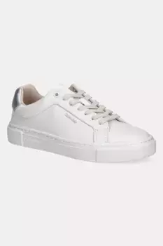 Кожаные кроссовки CUPSOLE LACE UP W/ML - LTH Calvin Klein, белый