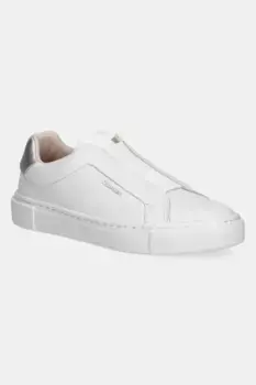 Кожаные кроссовки CUPSOLE SLIP ON W/ML - LTH Calvin Klein, белый