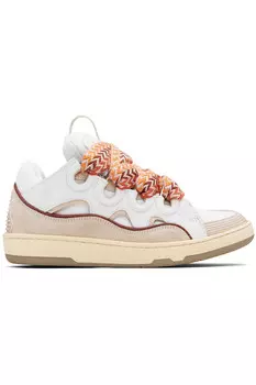 Кожаные кроссовки Curb Lanvin, мультиколор