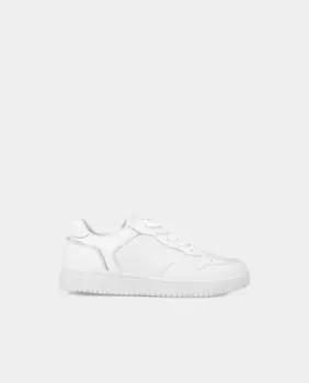 Кожаные кроссовки для мальчика с кружевной застежкой Garvaln, белый