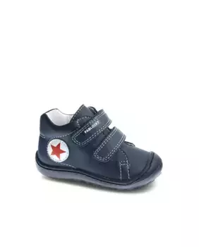 Кожаные кроссовки для маленьких мальчиков с застежкой-липучкой Pablosky, синий