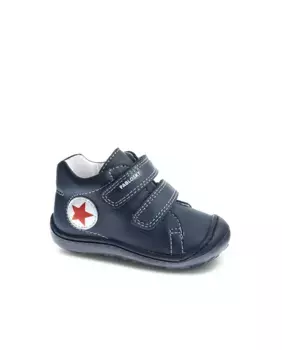 Кожаные кроссовки для малышей с клейкой застежкой Pablosky, синий