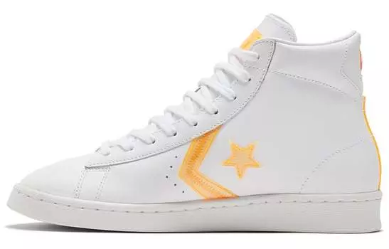 Кроссовки Converse Pro Leather Hi Hi-Vis White Flash Orange