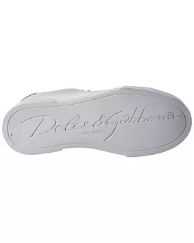 Кожаные кроссовки Dolce & Gabbana Portofino, белый