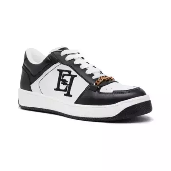 Кожаные кроссовки Elisabetta Franchi, черный