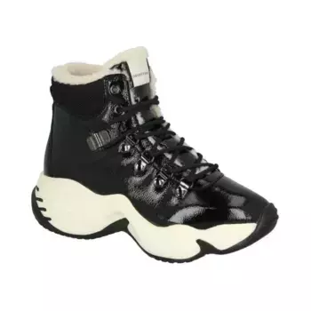 Кожаные кроссовки Emporio Armani, черный