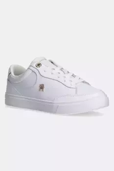 Кожаные кроссовки ESSENTIAL CHIC COURT SNEAKER Tommy Hilfiger, белый