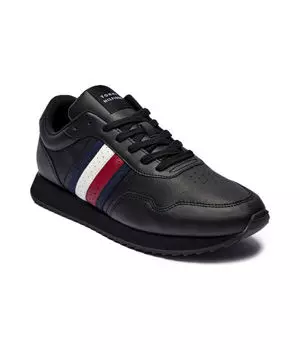 Кожаные кроссовки evo Tommy Hilfiger, черный