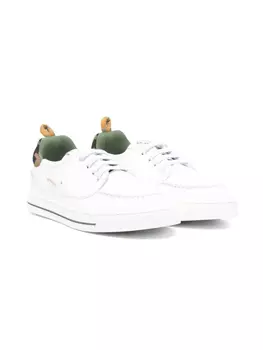 Кожаные кроссовки Fendi Kids, белый