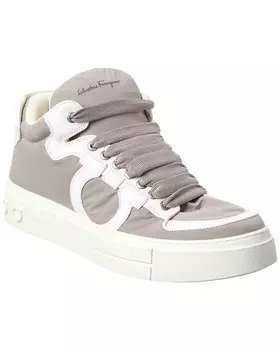 Кожаные кроссовки Ferragamo Marvelous3 Salvatore Ferragamo, серый