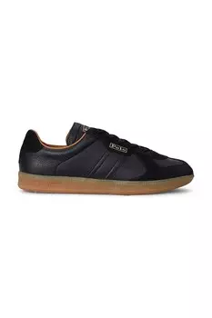 Кожаные кроссовки Field Court 100 Polo Ralph Lauren, черный