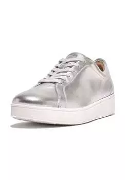 Кожаные кроссовки Fitflop, серебряный