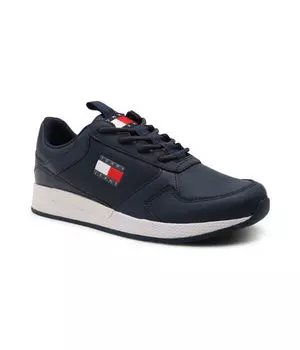 Кожаные кроссовки flexi runner Tommy Jeans, синий