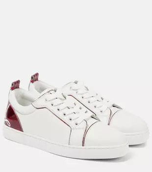 Кожаные кроссовки Fun Louise Christian Louboutin, White/Loubi