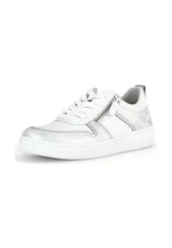 Кожаные кроссовки Gabor, серебро