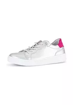 Кожаные кроссовки Gabor, серебро