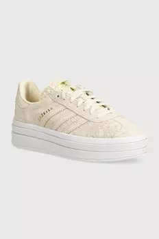 Кожаные кроссовки Gazelle Bold adidas Originals, бежевый