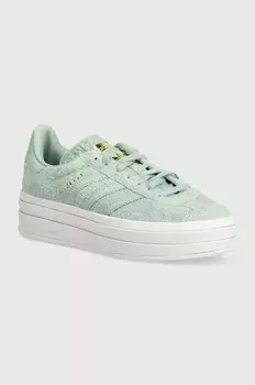 Кожаные кроссовки Gazelle Bold adidas Originals, бирюзовый