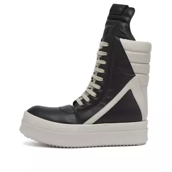 Кожаные кроссовки Geobasket Rick Owens, черный