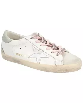 Кожаные кроссовки Golden Goose Super Star, белый