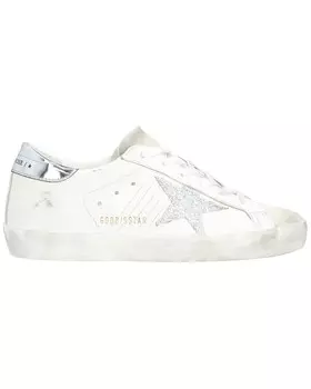 Кожаные кроссовки Golden Goose Superstar, белый