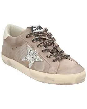 Кожаные кроссовки Golden Goose Superstar, коричневый