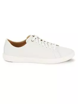 Кожаные кроссовки Grand Crosscourt с кружевом Cole Haan, цвет Bright White