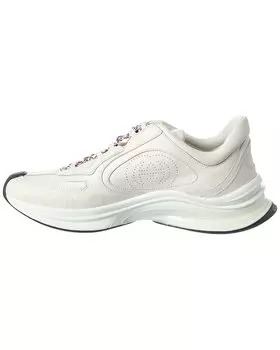 Кожаные кроссовки Gucci Run, белый