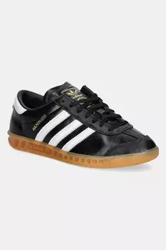 Кожаные кроссовки Hamburg W Adidas Originals, черный