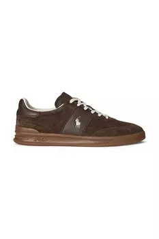 Кожаные кроссовки Hrt Aera Pp Polo Ralph Lauren, коричневый