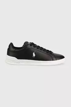 Кожаные кроссовки HRT Ct II Polo Ralph Lauren, черный