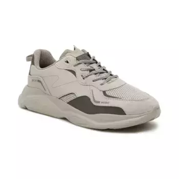 Кожаные кроссовки Hugo, бежевый